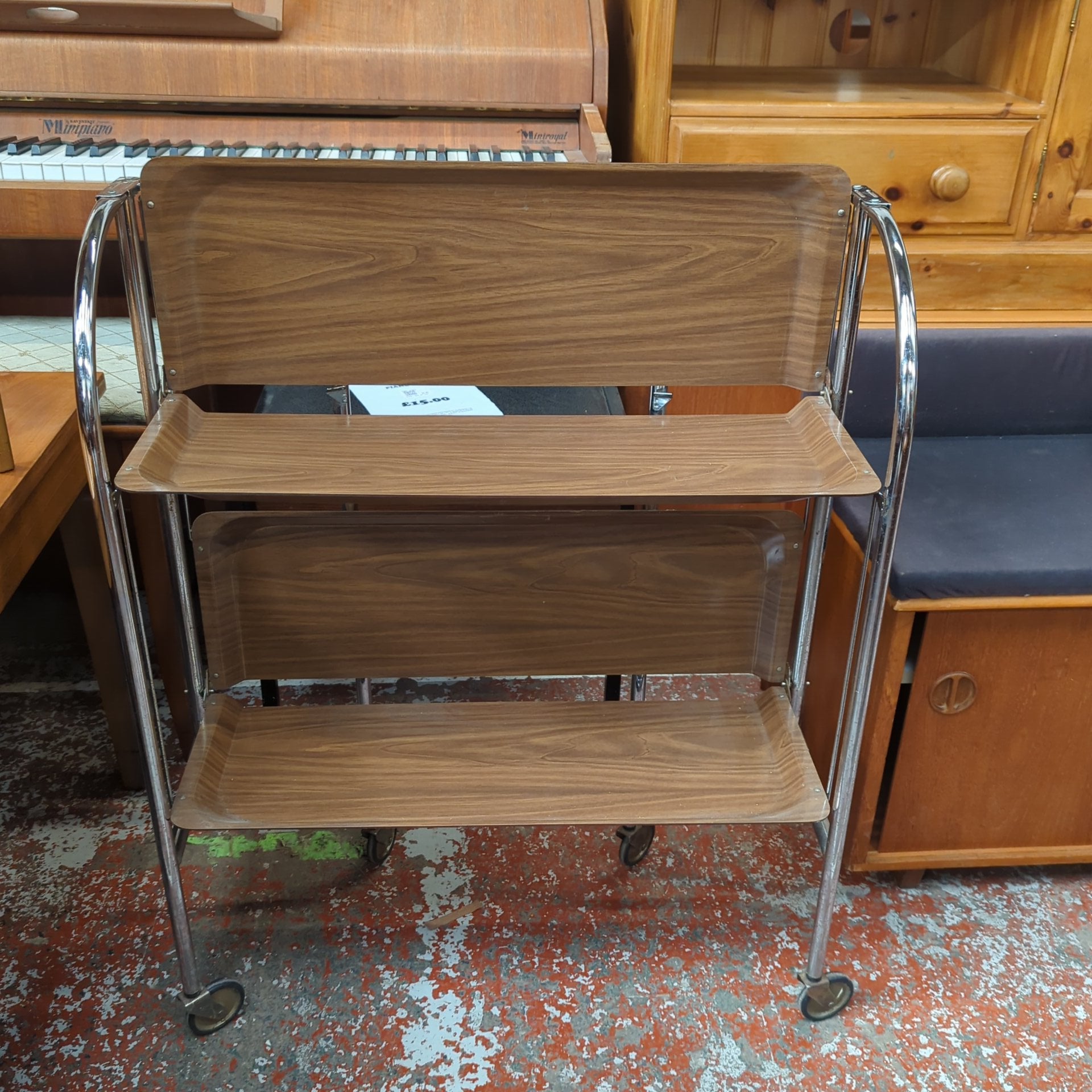 Vintage serving cart